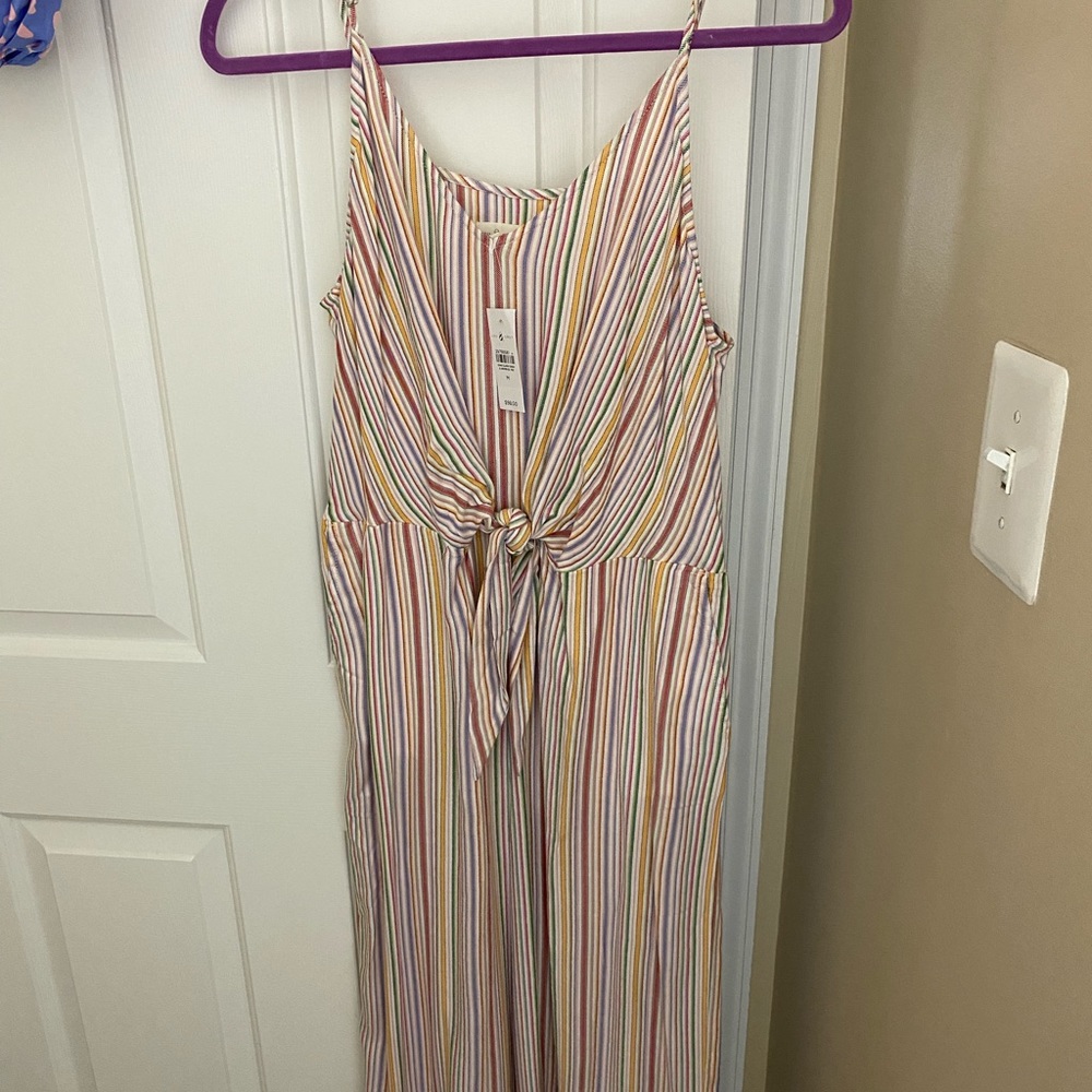 Rainbow stripe jumpsuit!